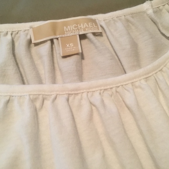 Michael Kors White Blouse 3/4 length belll sleeves - Picture 9 of 12